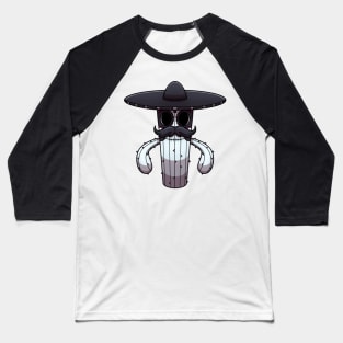 Mexican Sugar Skull Cactus Baseball T-Shirt